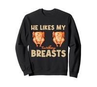 Thanksgiving, il Aime Mon Couple de Seins de Dinde Assortis Sweatshirt
