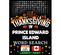 Thanksgiving in Prince Edward Island - Word Search: Parades, Foods & Traditions • Large-Print Puzzles with Answers