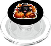Thanksgiving Leonberger, propriétaire d'un Chien, Maman, Papa, Amoureux, drôle de Dinde PopSockets PopGrip pour MagSafe