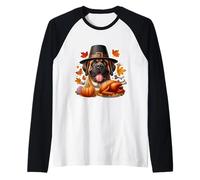 Thanksgiving Mastiff propriétaire de Chien Amant drôle pèlerin Turquie Manche Raglan