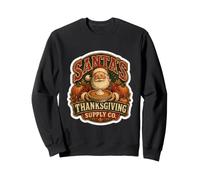 Thanksgiving Santas Supply Co Réunion de Vacances Sweatshirt