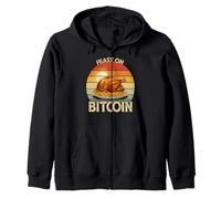 Thanksgiving Sats Harvest Blockchain Finance Richesse Bitcoin Sweat à Capuche