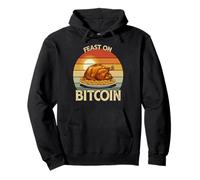 Thanksgiving Sats Harvest Blockchain Finance Richesse Bitcoin Sweat à Capuche