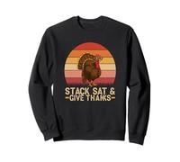 Thanksgiving Sats Harvest Blockchain Finance Richesse Bitcoin Sweatshirt