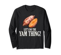 Thanksgiving Sweet Patate Let's Do The Yam Thing Manche Longue