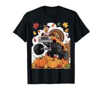 Thanksgiving Turkey Monster Truck Fall Harvest Fun T-Shirt