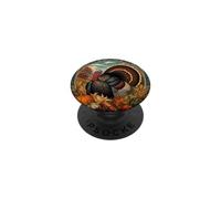 Thanksgiving Turquie Automne Art Nouveau PopSockets PopGrip Adhésif