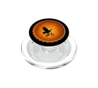 Thanksgiving Turquie Volant Devant la Tarte à la Citrouille Pleine Lune PopSockets PopGrip pour MagSafe
