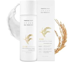 THANKYOU FARMER Rice Pure Essential Toner 200ml - Toner Lacté Hydratant, Extraits de Riz d'Orée, Sans Alcool, Hypoallergénique, Sans Parfum, Toner Visage Coréen