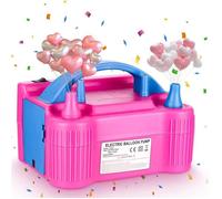 Thanmoer Pompe à ballon, 220V 600W, Gonfleur électrique Portable à Deux Buses, pour Fête, Mariage, Anniversaire, Activités et