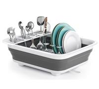 THANSTAR Égouttoir à vaisselle pliable pour cuisine de camping-car, organiseur égouttoir pliable pour comptoir de cuisine, égouttoir à vaisselle portable gain de place pour camping, remorque de voyage