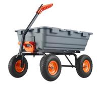 Thaookte Grand Chariot de Jardin, Brouette Basculante, Camion Utilitaire, Chariot à Benne Basculante, Capacité de 408,2 kg, Chariot de Jardin, Benne Basculante, Brouette pour Extérieur, Festivals