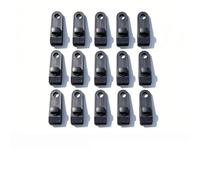 Thapncow 15 Pièces Serre-Joints pour Bâches, Pinces à Bâches et Tentes, Matériau Résistant, Mécanisme à Fermeture Rotative, pour Bâches, Tentes, Housses, Auvents, Bannières, Jardinage (Noir)