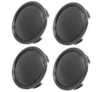 Thapncow 4Pcs Cache Moyeu 60mm, Enjoliveurs Centre de Roue de Voiture en Noir, Cache-moyeu 60 mm diamètre Plastique ABS, Cache Jante pour Accessoires Voitures (Noir, 60mm Ø)