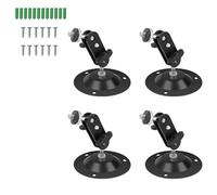 Thapncow 4Pièces BNoir de caméra réglable à 360 degrés,Supports muraux pour caméra, for IP Camera Camera Mount Outdoor Mount Adjustable Wall Mount,Used to Monitor Installation with Screws