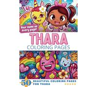 Thara Coloring Pages: Wow-Effect! Your name on every page - Thara coloring book - 6x9" - 50x Thara coloring page - Fantastic Gift
