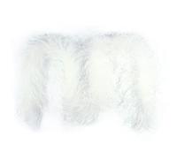 THARAHT blanc plume d’autruche Boa 2PLY 2Yard naturel plume pelucheuse Boa pour l’artisanat DIY mariage pâques fête d’halloween Costume décoration plume d’autruche Boa