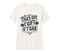 Thas Got TGift O T Gab Design Noir T-Shirt Haut de Gamme