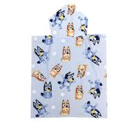 That Mouse Fashion Serviette poncho à capuche officielle Bluey pour enfants | Plage, bain et natation | Cadeaux Bluey pour garçons et filles