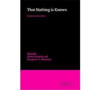 That Nothing is Known Francisco Sanchez (Auteur)