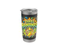 That’s Bananas Retro Fruit Comic Summer Vibes Gobelet isotherme en acier inoxydable double paroi