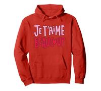 That Says Je t'aime Beaucoup - Phrase d'amour en français avec cœur Sweat à Capuche