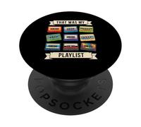 That Was My Playlist Cassette rétro Nostalgie Vintage PopSockets PopGrip Adhésif
