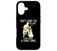 That What I Do I Pet Dogs I Play Guitars & I Know Things Coque pour iPhone 17