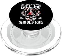 That Which Does Not Kill Me Should Run Viking Nordic Warrior PopSockets PopGrip pour MagSafe