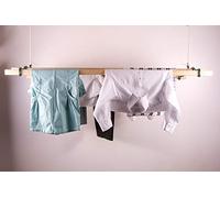 Thatch&Stone Étendoir à linge vintage 5 lattes x 1,2 m - En fonte verte