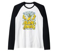 That's Bananas Fresh & Funky Dancing Bananas Design Amusant Manche Raglan