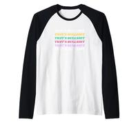 That's Bullshit Retro Vintage Pastel Colour Gag Gift for Mom Manche Raglan