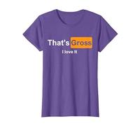 That's Gross i Love it T-Shirt, Femme, Violet Chiné, M