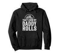 That's How My Daddy Rolls Trucker Truck Driver Dad Sweat à Capuche
