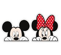 THATS IT - Disney Mickey Mouse & Minnie Mouse Sticker - Autocollant en vinyle pour voiture et van - Autocollants Anime imperméables pour bouteille d'eau - Autocollant intérieur et extérieur pour