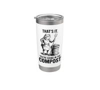 That's It You're Going In The Compost, Grenouille, Jardinier Gobelet isotherme en acier inoxydable double paroi