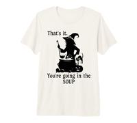 That's It You're Going in The Soup Cat Witch Brew Halloween T-Shirt Haut de Gamme