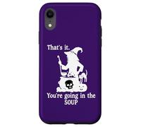That's It You're Going in The Soup Cat Witch Witches Brew Coque pour iPhone XR