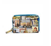 That's Italia Ville Portefeuille Femme en Tissu laminé Multicolore