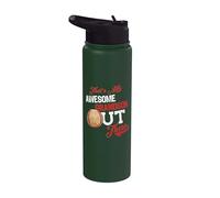 That's My Awesome Grandson Out There Baseball Lovers Stainless Steel Insulated Water Bottle