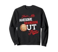 That's My Awesome Grandson Out There Baseball Lovers Sweatshirt