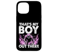 That's My Boy Out There Football Mom Coque pour iPhone 15