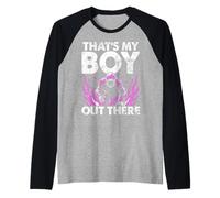 That's My Boy Out There Football Mom Manche Raglan