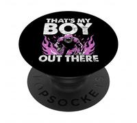 That's My Boy Out There Football Mom PopSockets PopGrip Adhésif