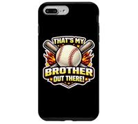 That's My Brother Out There Proud Baseball Bro Balle frère et sœur Coque pour iPhone 7 Plus/8 Plus