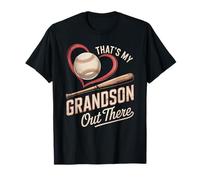 That's My Grandson Out There Baseball Grandma Mothers Day T-Shirt