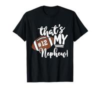 That's My Nephew Football 12 Maillot numéro Vintage Mom Dad T-Shirt