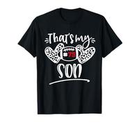 That's My Son Out There Numéro 75 Football Mom & Dad T-Shirt