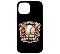 That's My Son Out There Proud Baseball Dad Père Mom Mum Coque pour iPhone 15