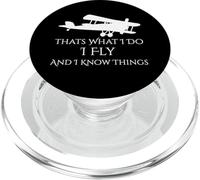 That's What I Do I Fly and Know Things Avion PopSockets PopGrip pour MagSafe